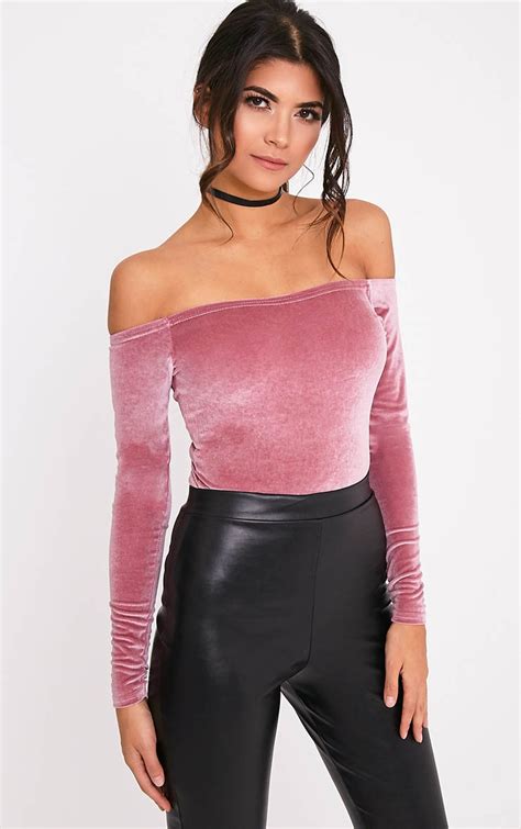 pink velvet bodysuit|Dusty Pink Velvet Bodysuit .